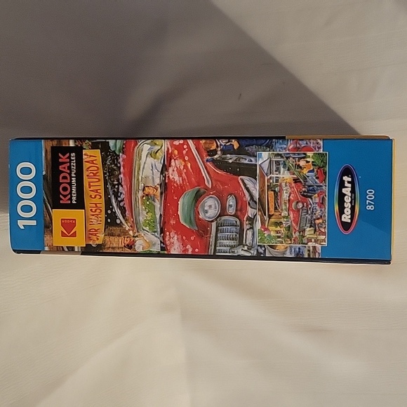 RoseArt 1000 Piece Puzzle Kodak Premium Jigsaw Car Wash Bonus Poster Colorful - Picture 4 of 5